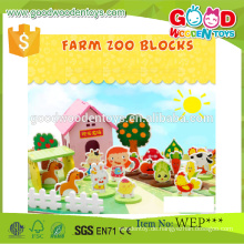 Stocked Wooden Assemble Puzzle Spiel Kids Farm Spielzeug